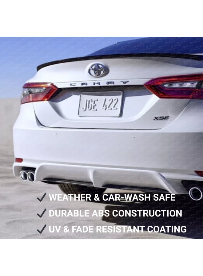 MOTOR FIT Gloss Black Rear Spoiler for Toyota Camry (2018-2024) | Gloss Black Trunk Lip Boot Spoiler | Sport Performance Design | No-Drill Easy Installation - Image 4